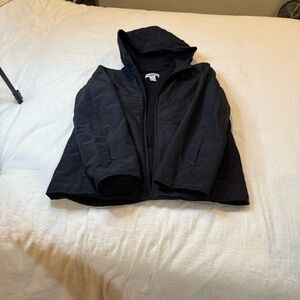 Old Navy Women’s Ski Lined Black Hooded Jacket size Large